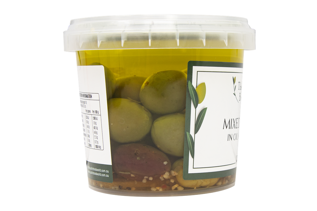 250716 OB Mixed Olives in oil marinade 335g-SIDE.webp
