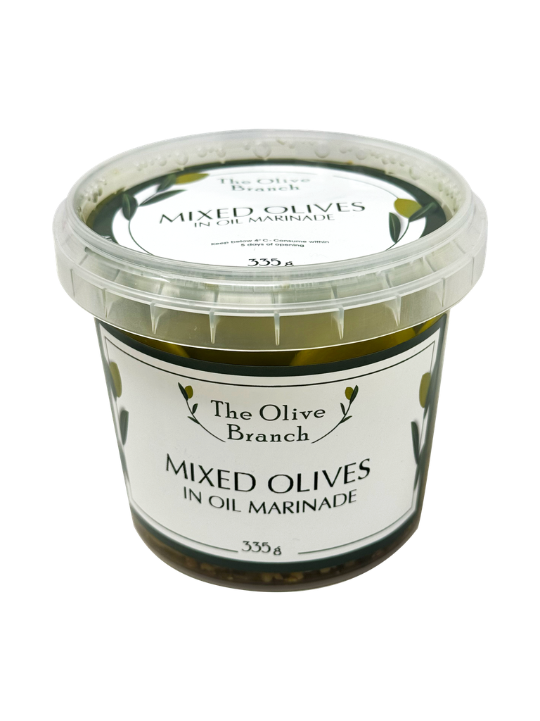 250716 Olive Branch Mixed Olives In oil marinade 335G-Angle.webp