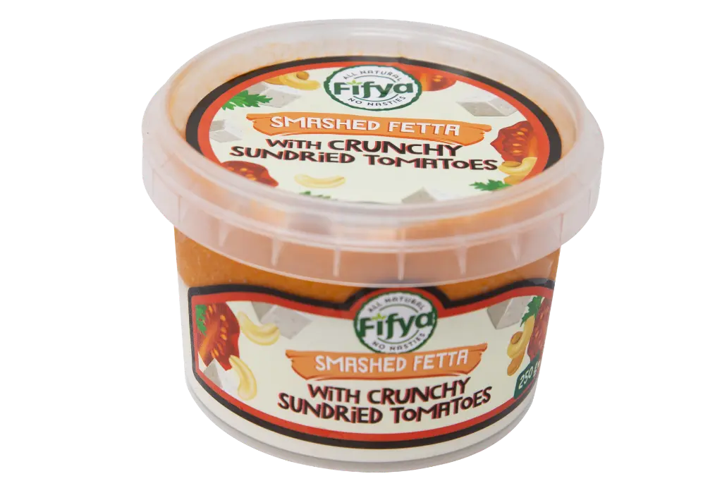 2508479 Fifya Smashed Fetta w. Crucnhy sundried tomato 250g-ANGLE.webp