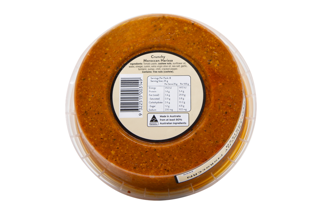200149 Fifya Crunchy Moroccan Harissa 200G-BACK.webp