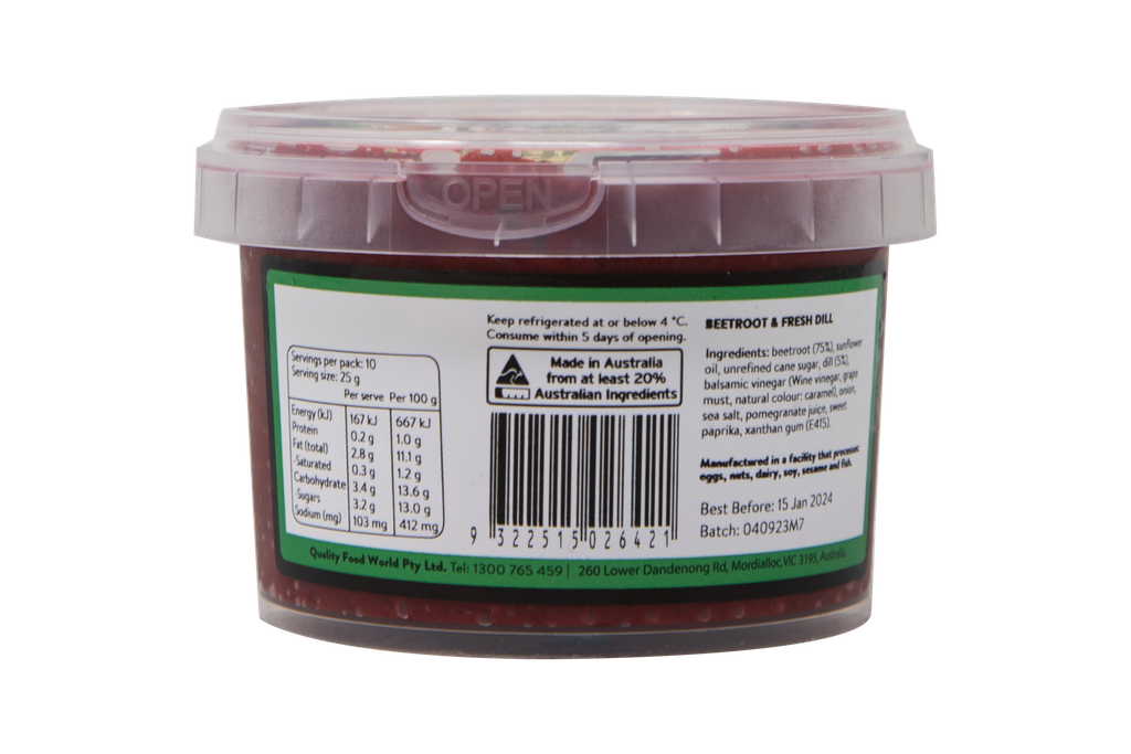 2506421 Fifya Plant Based Beetroot & Fresh Dill Gf Df 250G-BACK.webp