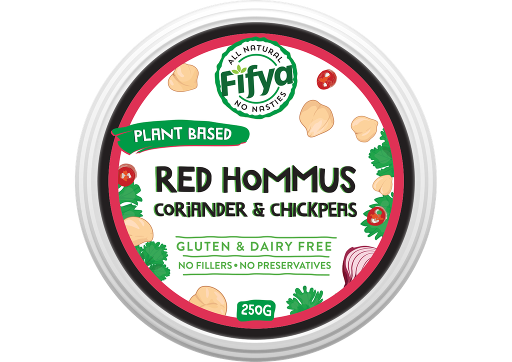 2505905 Fifya PB Red Hommus coriander & Chickpeas 250-TOP.webp