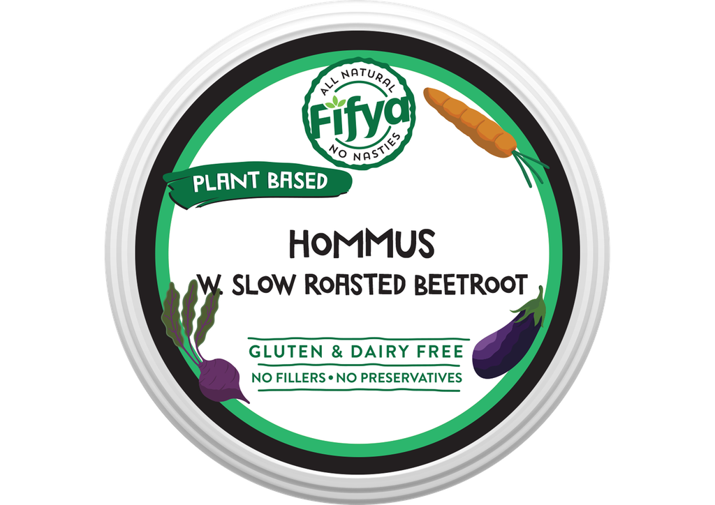 2501234 Fifya PB Hommus w. Slow Roasted Beetroot 250g-TOP.webp