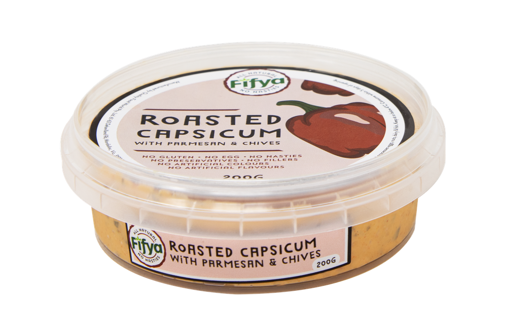 225807 Fifya  Roasted Capsicum With Parmesan And Chives Gf 200G-ANGLE.webp