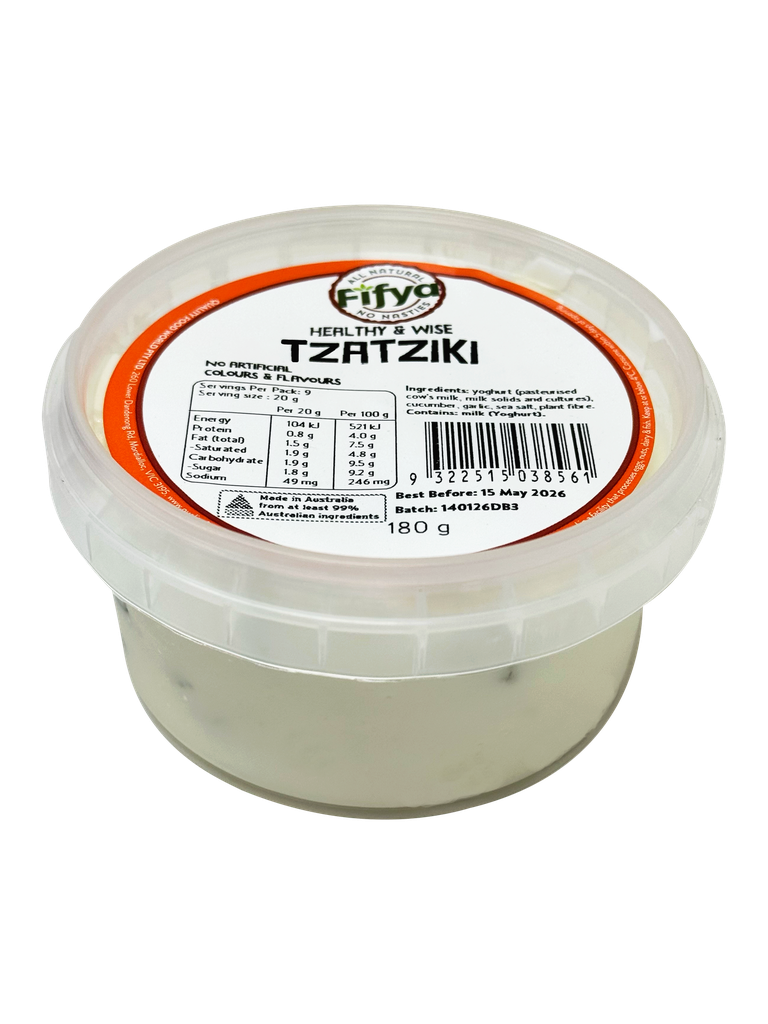 1808561 Fifya H&W Tzatziki 180g-Angle.webp