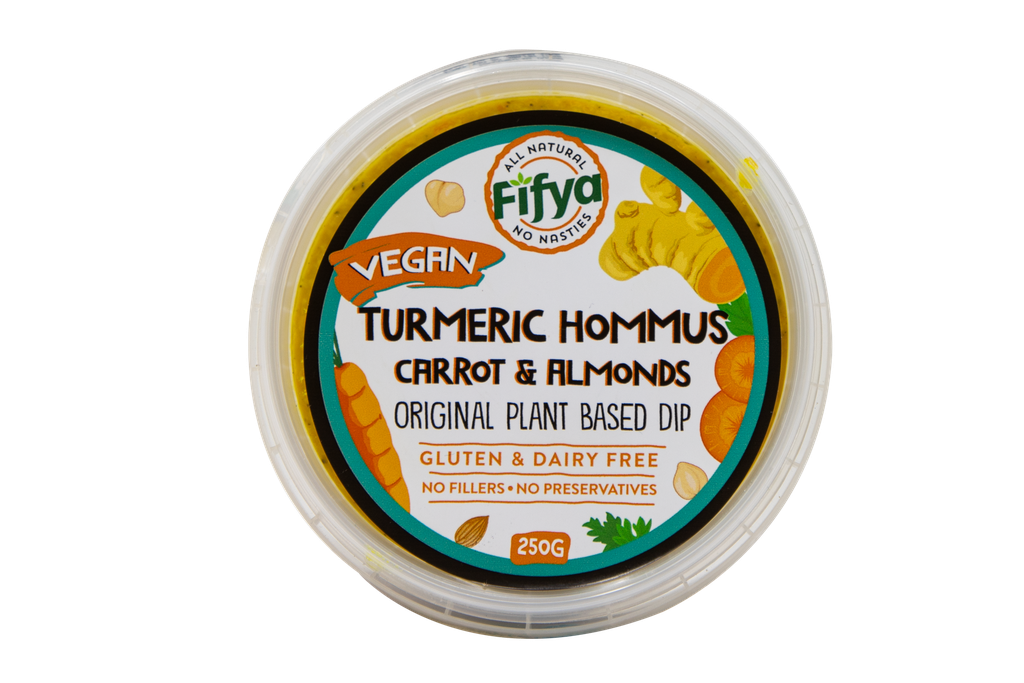 2501143 Fifya Plant Based Turmeric Hommus With Carrot & Almond Gf Df 250G-TOP.webp