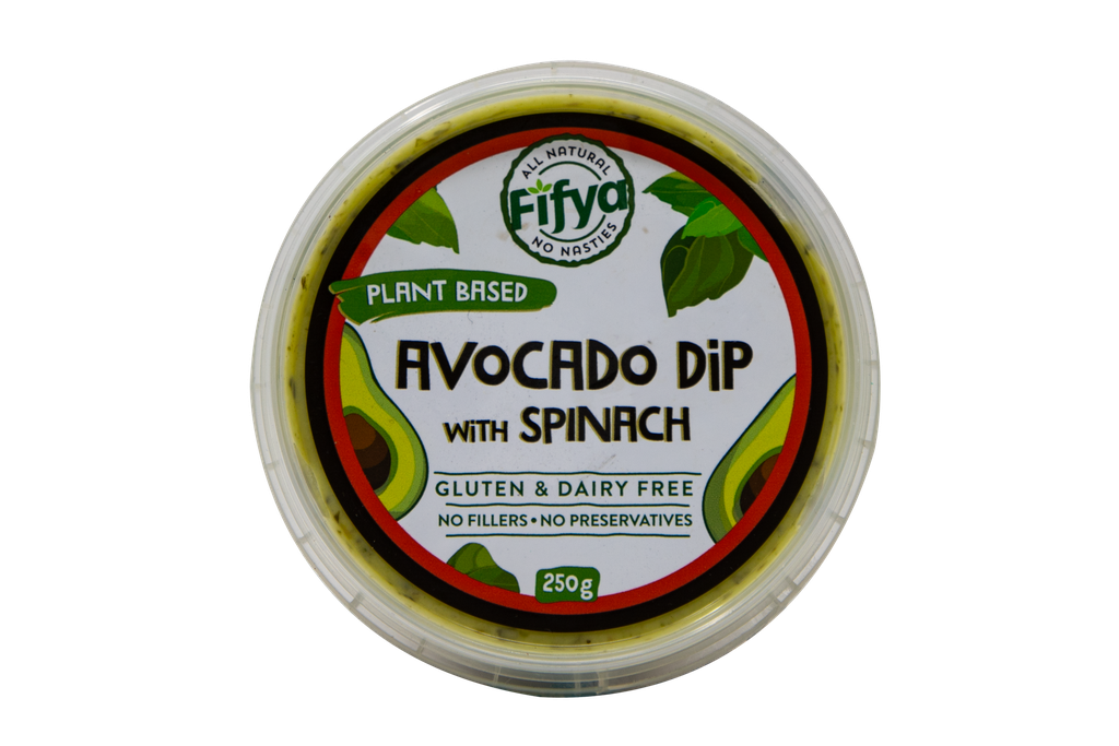 2507380 Fifya Plant Based Avocado Dip With Spinach Gf Df 250G-TOP.webp