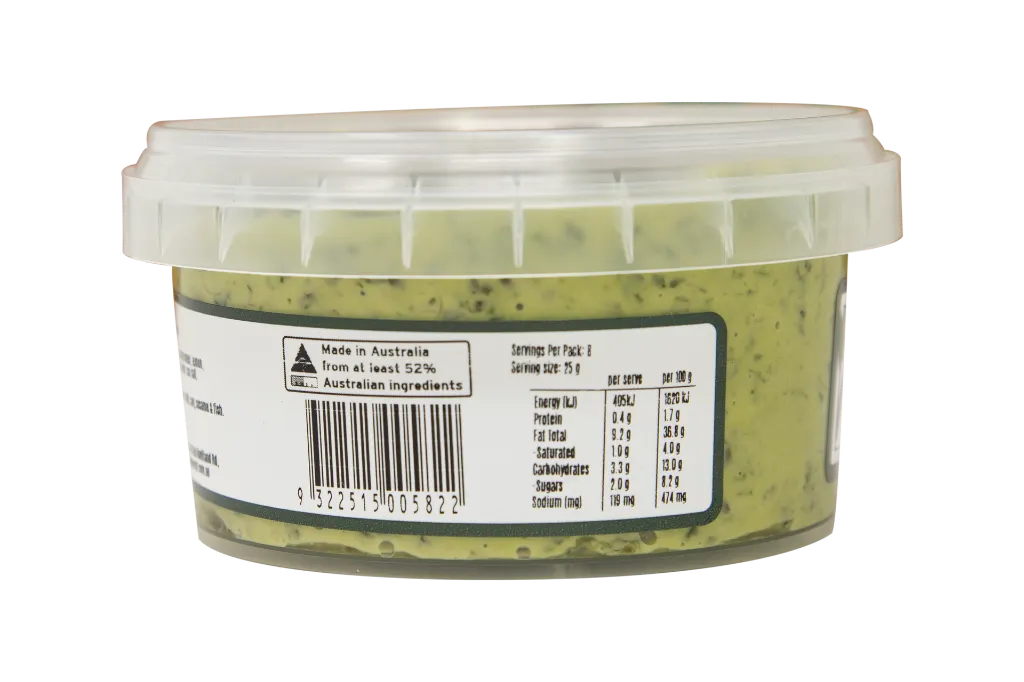 200822 OB Spinach dip 200g-Back 1.webp