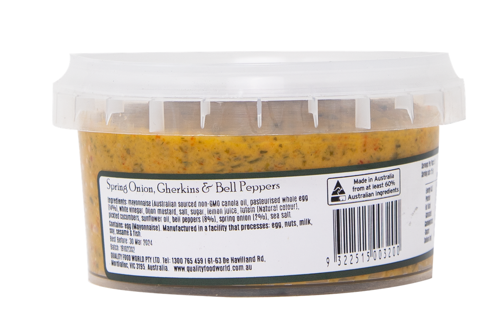 200200 Olive Branch Spring Onion, Gherkins & Bell Peppers Gf 200G- BACK.webp