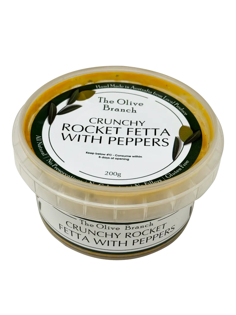 2008878 OB Crunchy Rocket fetta w peppers 200g-Angle.webp