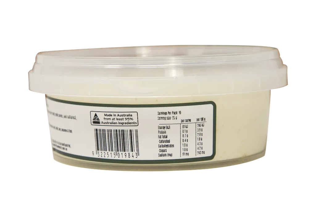 2509843 OB Gourmet Tzatziki 250g-BACK 1.webp