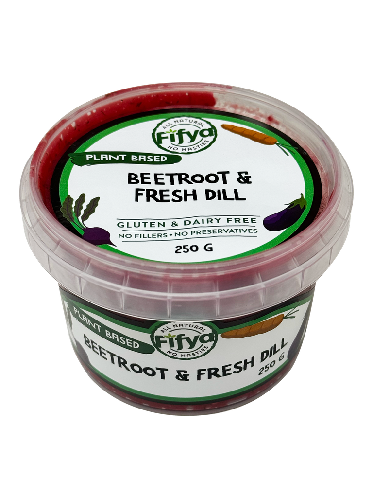 2506421 Fifya PB Beetroot & dill dip 250g-ANGLE.webp
