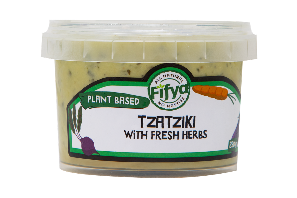 2501150 Fifya Plant Based Tzatziki With Fresh Herbs Gluten Free,Dairy Free  250G.webp