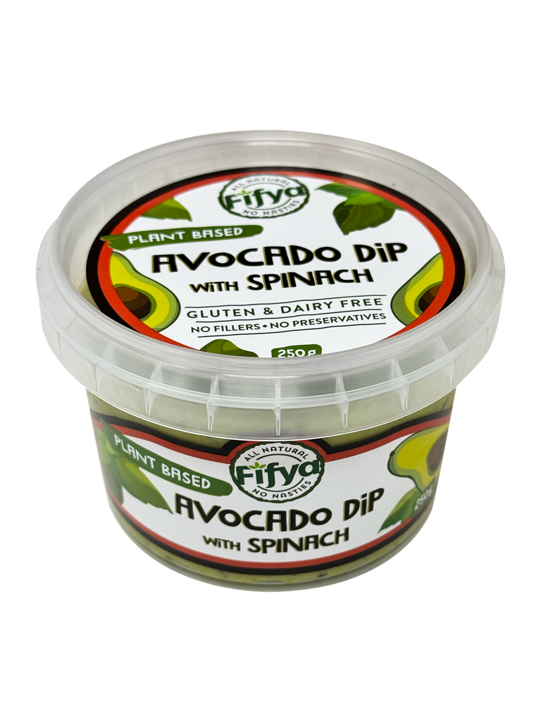 2507380 Fifya PB Avocado spinach dip 250g-Angle.webp