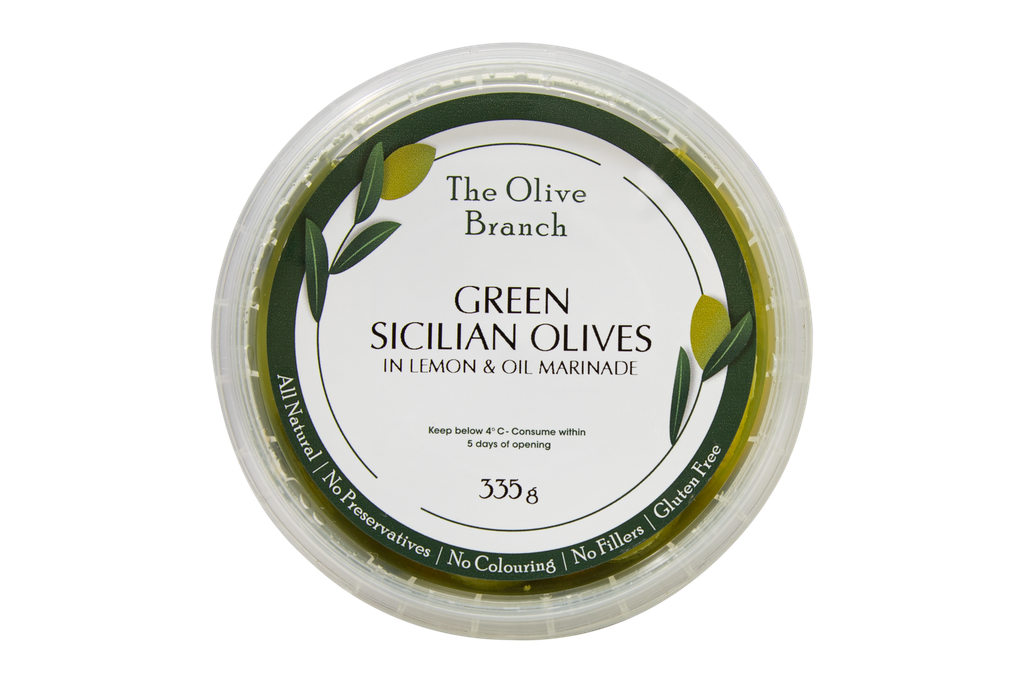335427 OB Green Sicilian Olives in lemon & Oil 335g-TOP.webp