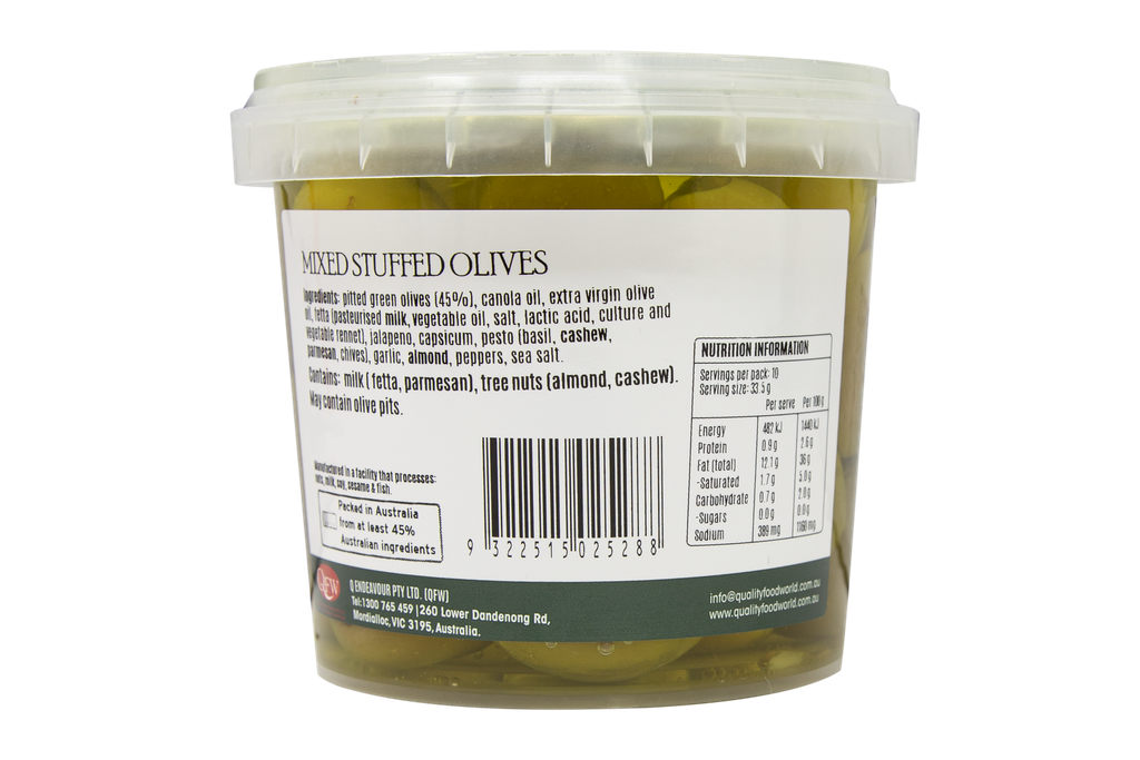 3505288 OB Mixed Stuffed Olives 335g-BACK.webp