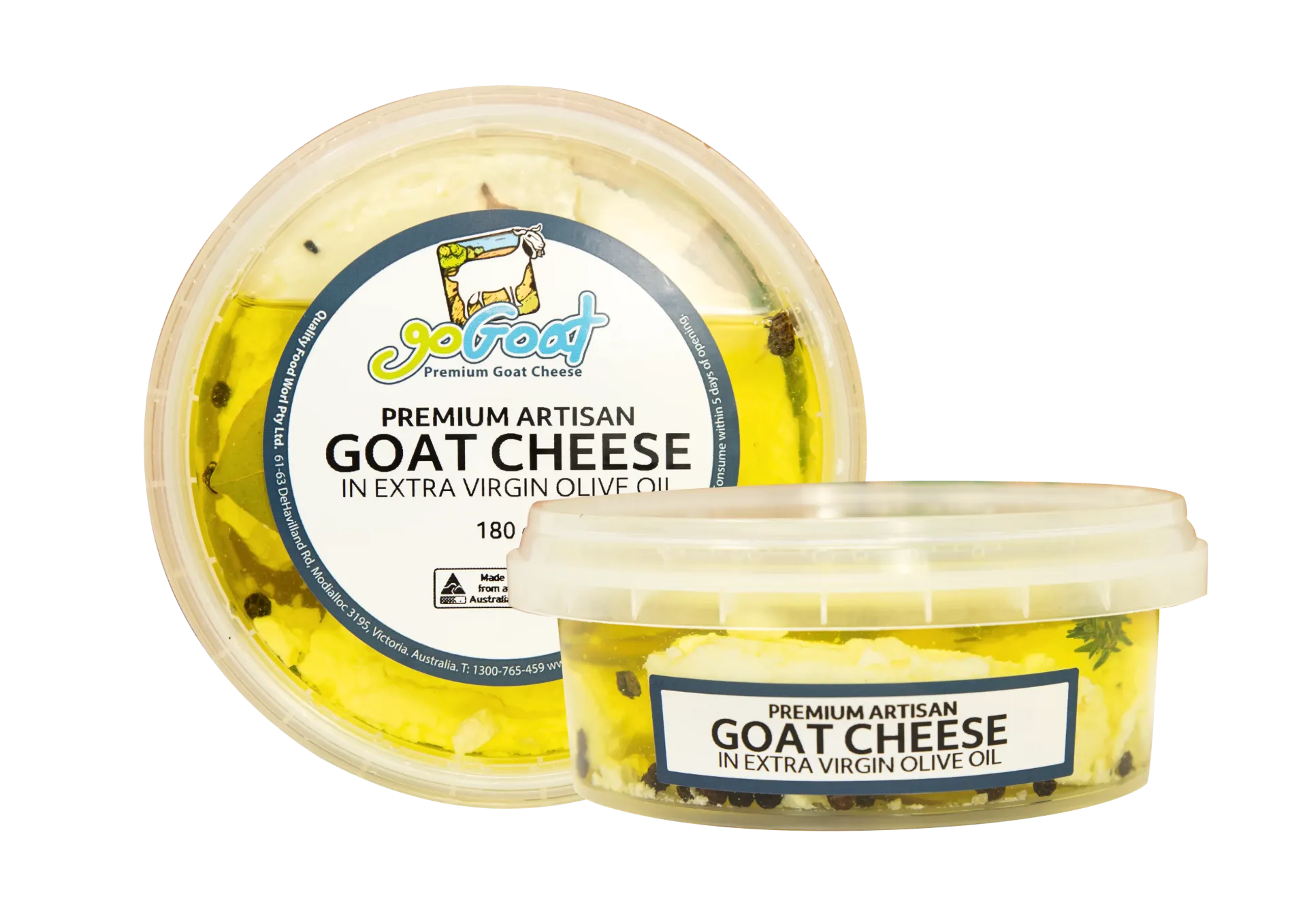 GG Artisan Goat Cheese in Extra Virgin Olive Oil 180G