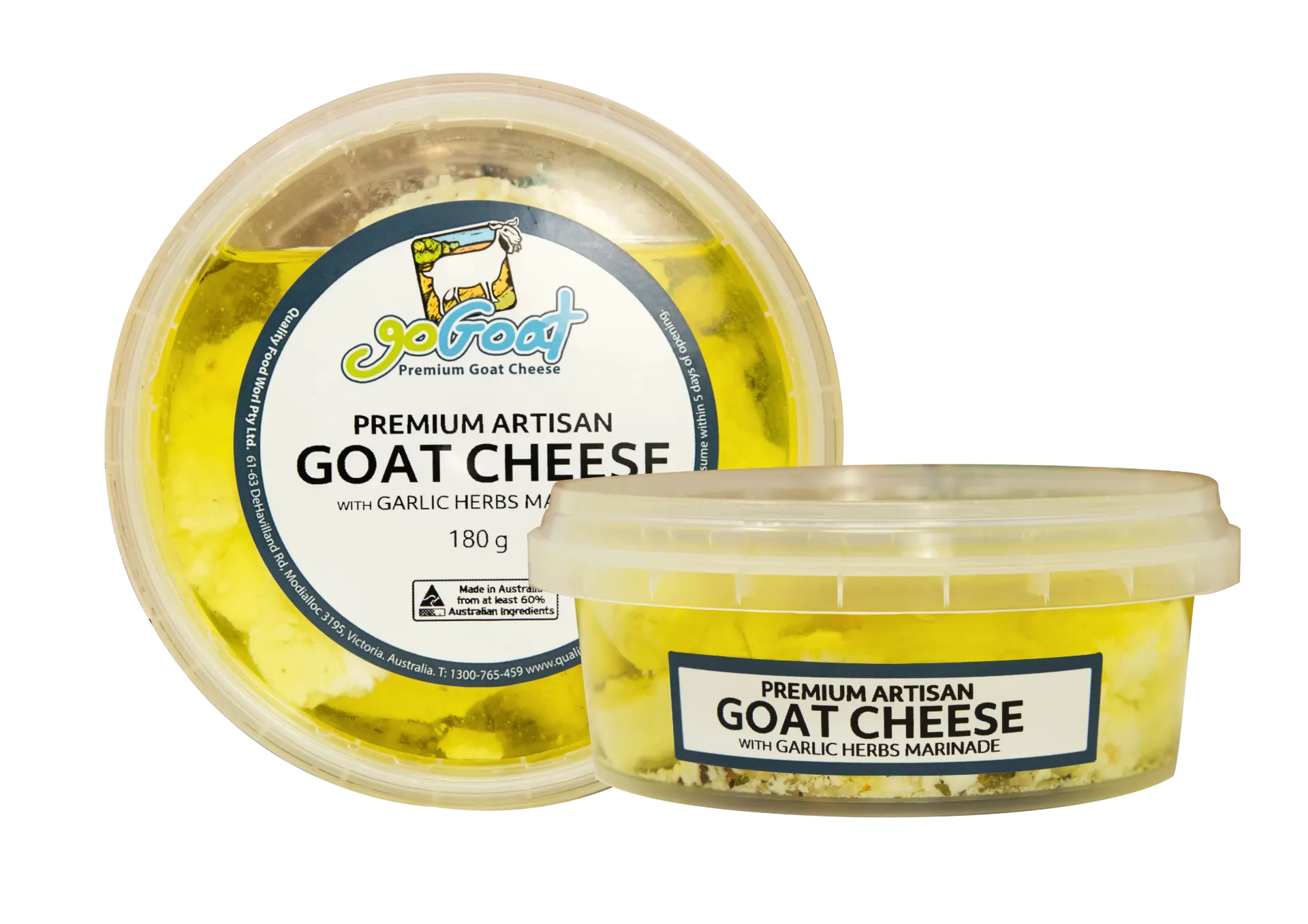 GG Artisan Goat Cheese Marinated w. Garlic & Herbs 180G