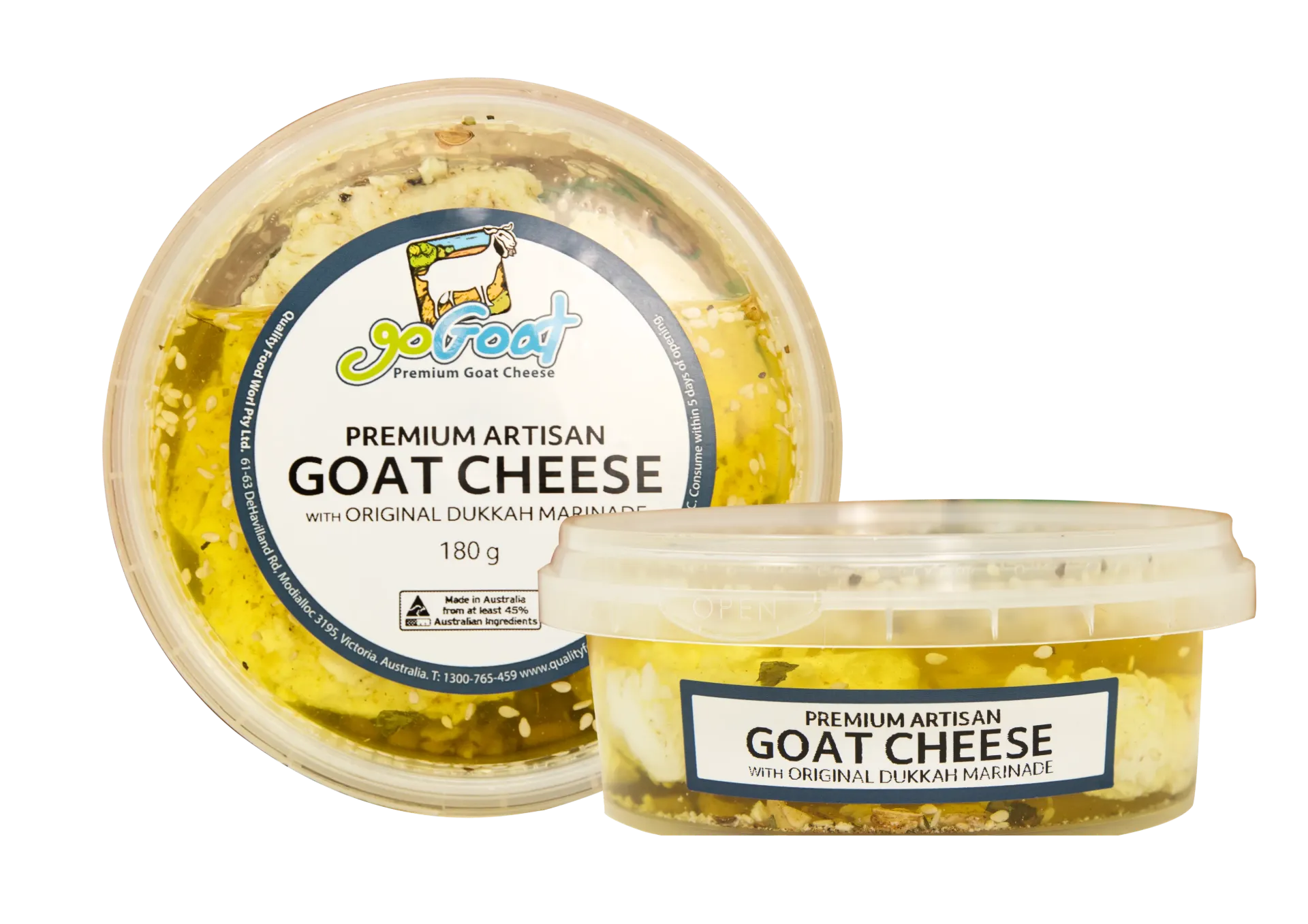 GG Artisan Goat Cheese Marinated w. Rustic Dukkah 180G
