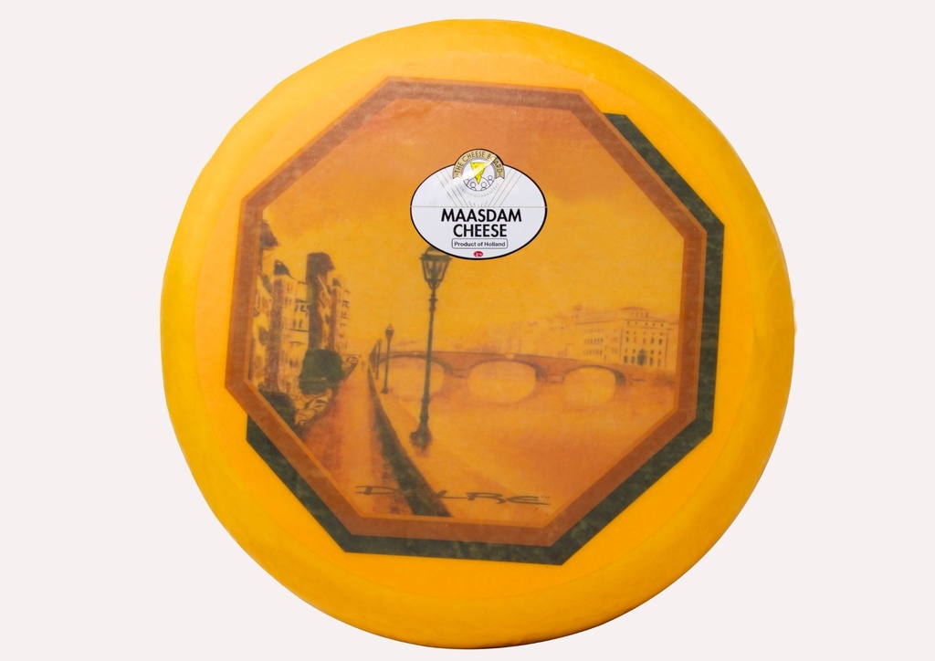 CB MAASDAM CHEESE FULL WHEEL RW PKG