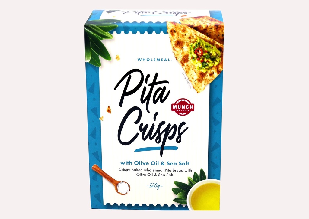 MB Pita Crisp Olve Oil & Sea Salt120G