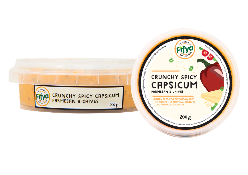 FIFYA Crunchy Spicy Capsicum With Parmesan & Chives