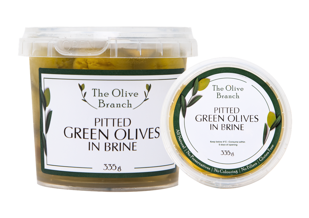 OB Pitted Green Olives In Brine   335G