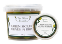 OB Green Sicilian Olives In Brine   335G