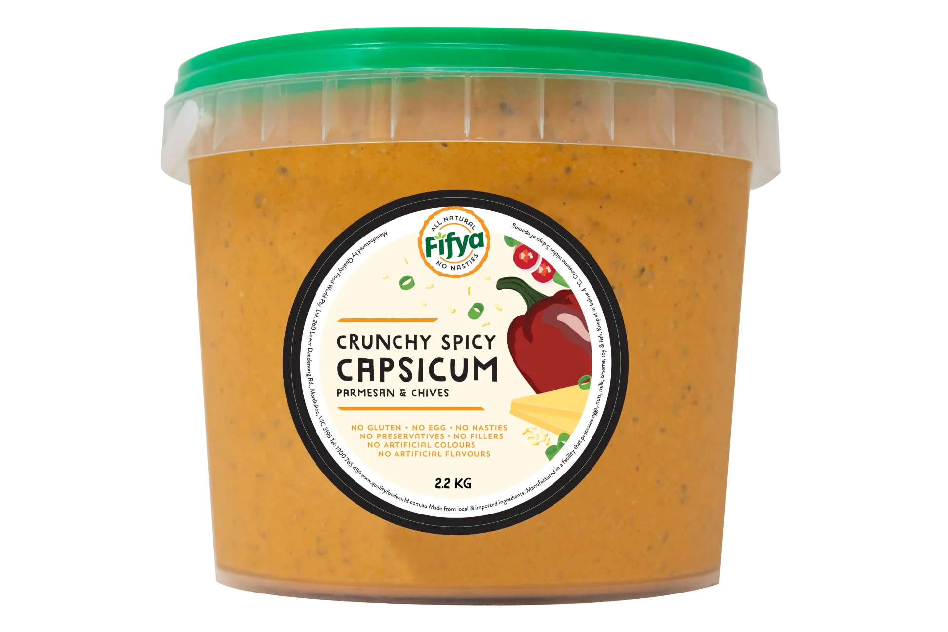 [2200163] FIFYA Spicy Caps Parm& Chives 2.2Kg