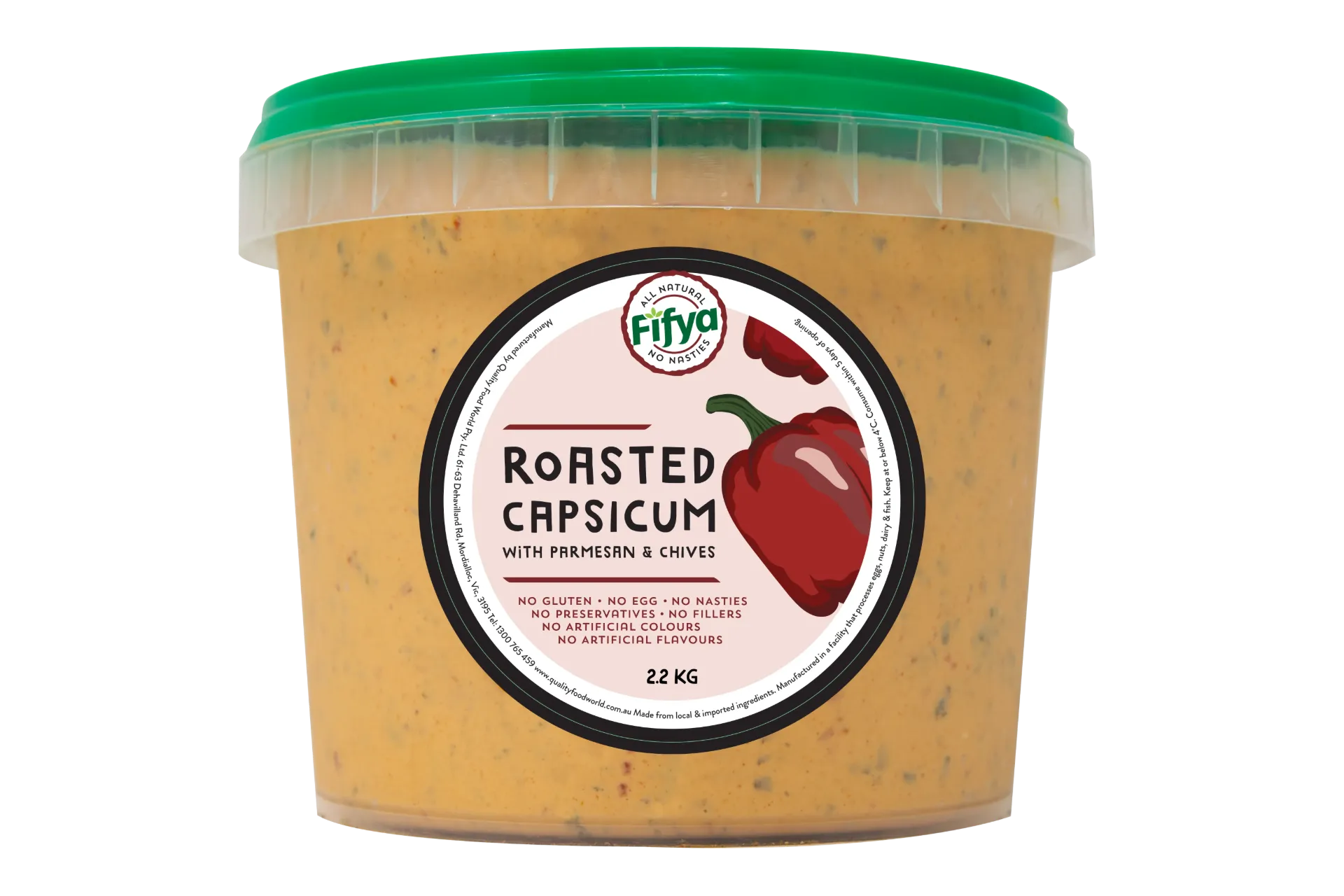 [2200807] FF Rstd Caps Parmesan & Chives 2.2K