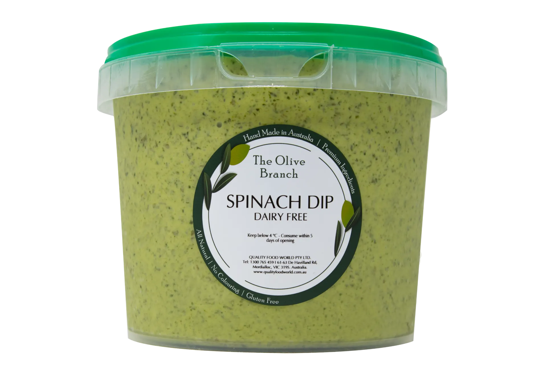[2200822] OB Dip Spinach Dairy Free 2.2Kg